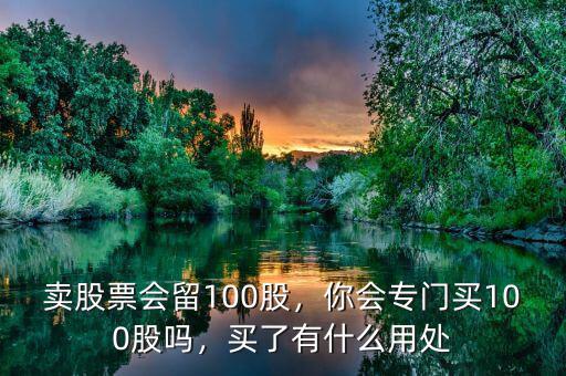 股票留底倉(cāng)有什么好,賣(mài)股票會(huì)留100股