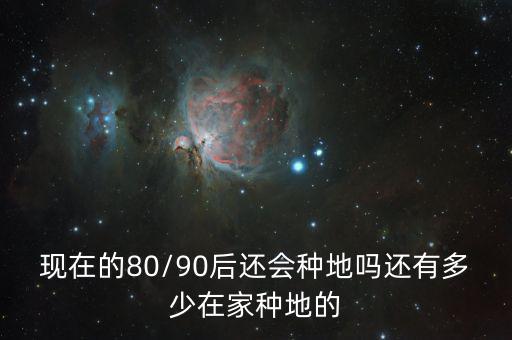 中國80后90后多少會(huì)種地,還有多少在家種地的