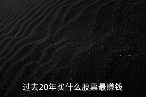 過(guò)去20年買什么股票最賺錢