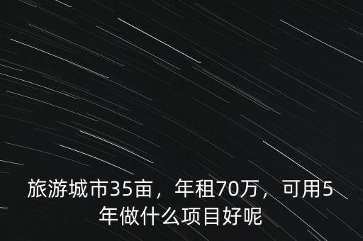 旅游城市35畝，年租70萬，可用5年做什么項(xiàng)目好呢