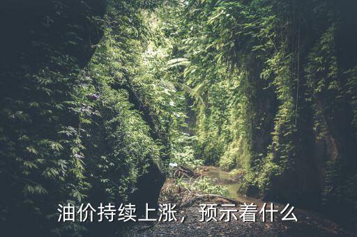 油價持續(xù)上漲，預示著什么