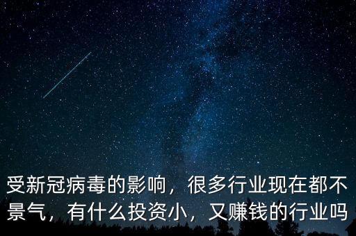 受新冠病毒的影響，很多行業(yè)現(xiàn)在都不景氣，有什么投資小，又賺錢(qián)的行業(yè)嗎