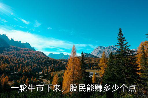 一輪牛市下來(lái)，股民能賺多少個(gè)點(diǎn)