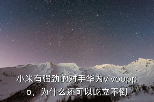 小米有強勁的對手華為vivooppo，為什么還可以屹立不倒