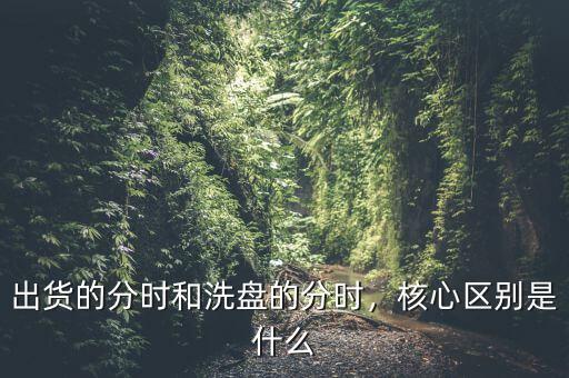 挖坑洗盤什么意思,核心區(qū)別是什么