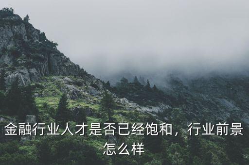 金融行業(yè)人才是否已經(jīng)飽和，行業(yè)前景怎么樣