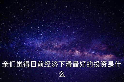 親們覺得目前經(jīng)濟下滑最好的投資是什么