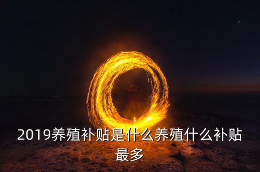 2019養(yǎng)殖補(bǔ)貼是什么養(yǎng)殖什么補(bǔ)貼最多