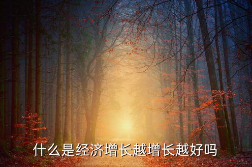 什么是經(jīng)濟(jì)增長(zhǎng)越增長(zhǎng)越好嗎