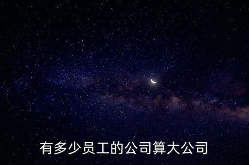 員工超過(guò)多少人為公司,有多少員工的公司算大公司