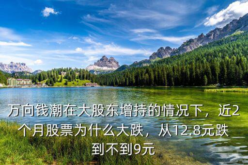 萬向錢潮在大股東增持的情況下，近2個月股票為什么大跌，從12.8元跌到不到9元