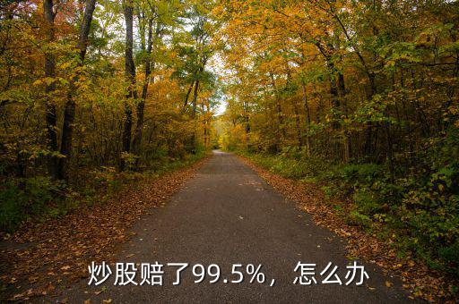 炒股賠了99.5%，怎么辦