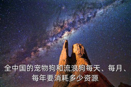 全中國的寵物狗和流浪狗每天、每月、每年要消耗多少資源