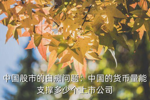 中國股市靠什么支撐,中國股市的白癡問題