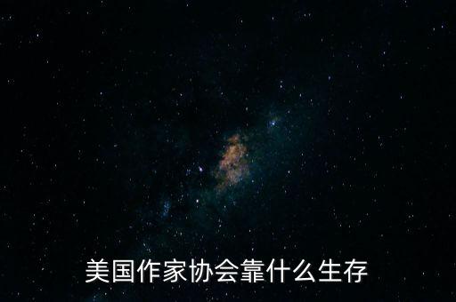 協(xié)會(huì)靠什么賺錢(qián),美國(guó)作家協(xié)會(huì)靠什么生存