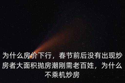 政府為什么不控制房價,為什么房價下行