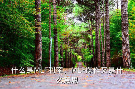 什么是MLF利率，MLF操作又是什么意思