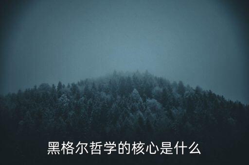 道氏理論的核心內(nèi)容是什么,黑格爾哲學的核心是什么