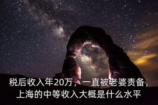 什么算中等收入,稅后收入年20萬