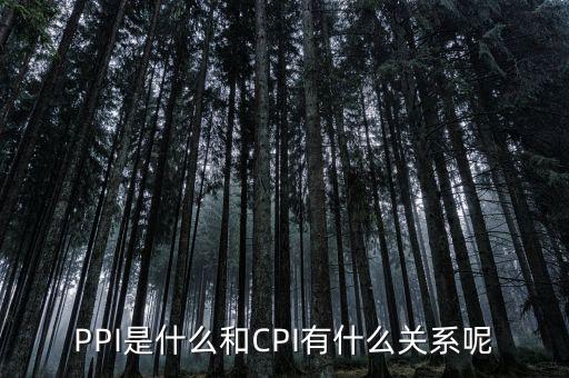 PPI是什么和CPI有什么關(guān)系呢