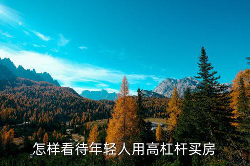 高杠桿為什么存在,討論經(jīng)濟(jì)問題時(shí)常提到杠桿