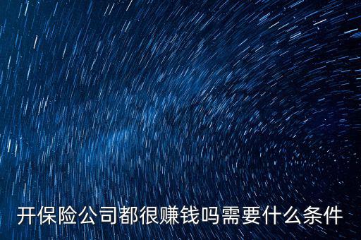 開保險公司需要什么條件,需要什么條件