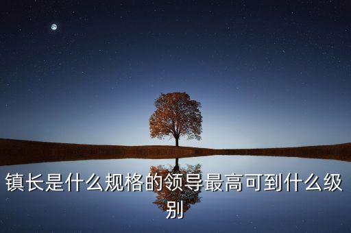 鎮(zhèn)長(zhǎng)是什么規(guī)格的領(lǐng)導(dǎo)最高可到什么級(jí)別