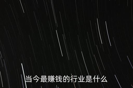 當(dāng)今最賺錢(qián)的行業(yè)是什么