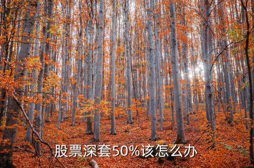 股票深套50%該怎么辦