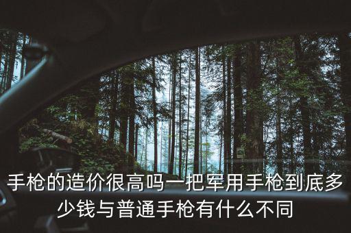 手槍的造價很高嗎一把軍用手槍到底多少錢與普通手槍有什么不同