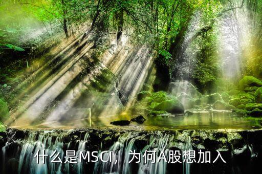 什么是MSCI，為何A股想加入