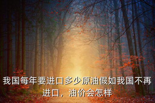 中國每年進(jìn)口石油多少,假如我國不再進(jìn)口