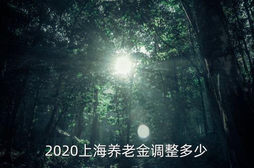 2020上海養(yǎng)老金調(diào)整多少