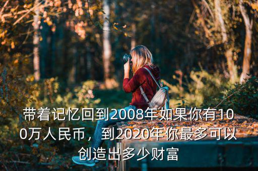 帶著記憶回到2008年如果你有100萬人民幣，到2020年你最多可以創(chuàng)造出多少財(cái)富