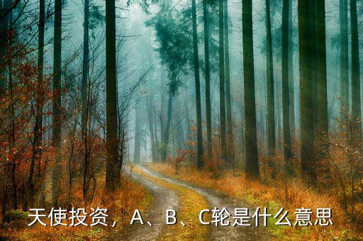 天使投資，A、B、C輪是什么意思