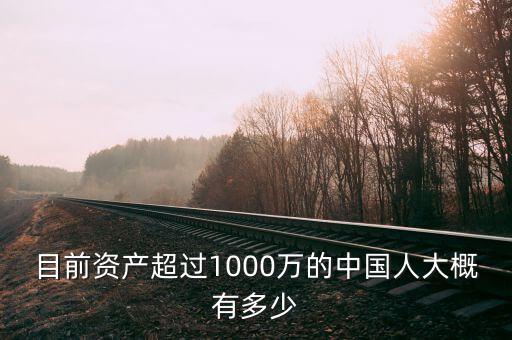 目前資產(chǎn)超過1000萬(wàn)的中國(guó)人大概有多少