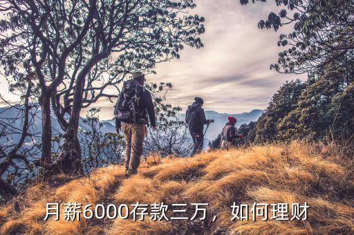 月薪6000存款三萬(wàn)，如何理財(cái)