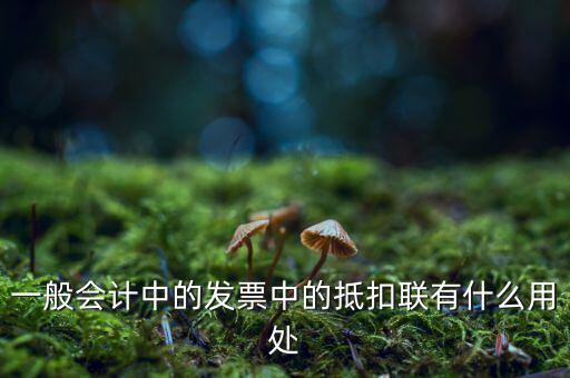 抵扣聯(lián)有什么用，一般會(huì)計(jì)中的發(fā)票中的抵扣聯(lián)有什么用處