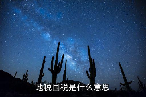 地稅認(rèn)定是是什么意思，地稅是什么意思