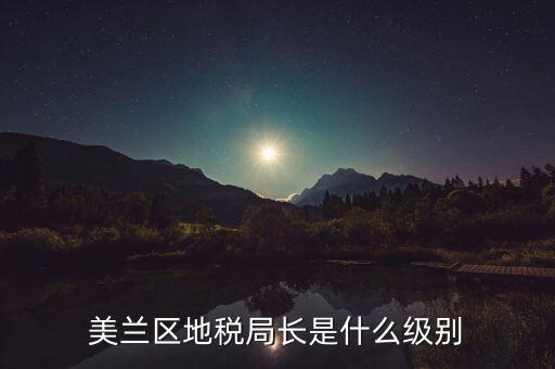 區(qū)地稅局局長什么級別，區(qū)里的地稅局局長是什么級別