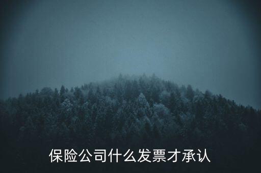 保險(xiǎn)公司要什么發(fā)票，保險(xiǎn)公司什么發(fā)票才承認(rèn)