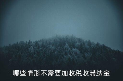 什么稅要加收滯納金，關(guān)于稅收滯納金