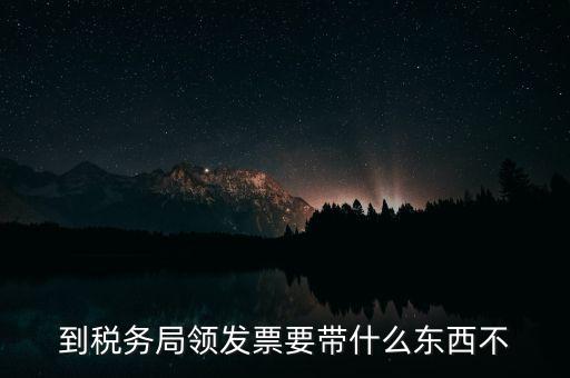 自助領(lǐng)發(fā)票需要什么資料，去稅務(wù)局領(lǐng)發(fā)票需要帶什么資料去