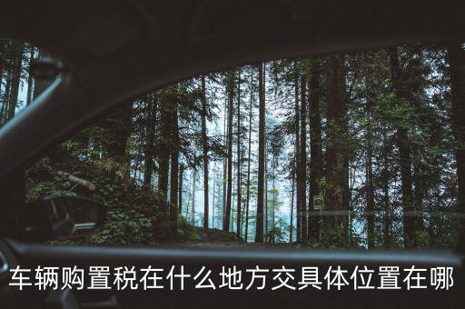 榆次汽車購置稅在什么地方交，車輛購置稅在什么地方交具體位置在哪