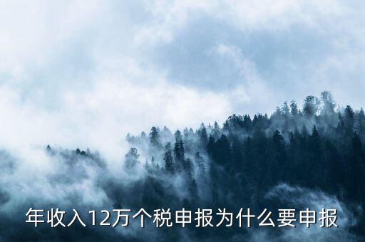 為什么12萬要申報表，每個月都已繳納為什么年收入超過12萬還需要再申報