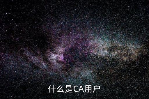 什么是CA用戶