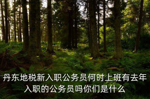 丹東地稅新入職公務(wù)員何時上班有去年入職的公務(wù)員嗎你們是什么