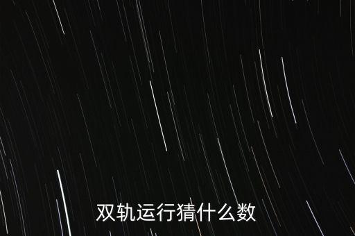 雙軌運行猜什么數(shù)