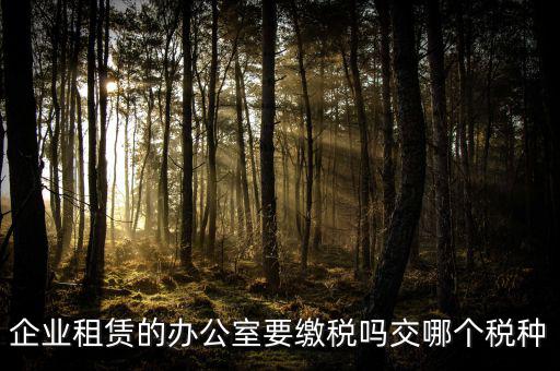 租辦公場(chǎng)地要交什么稅，租用場(chǎng)地辦公要交什么稅