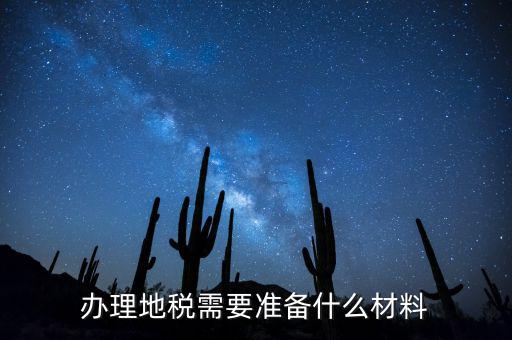 辦理地稅需要準(zhǔn)備什么材料